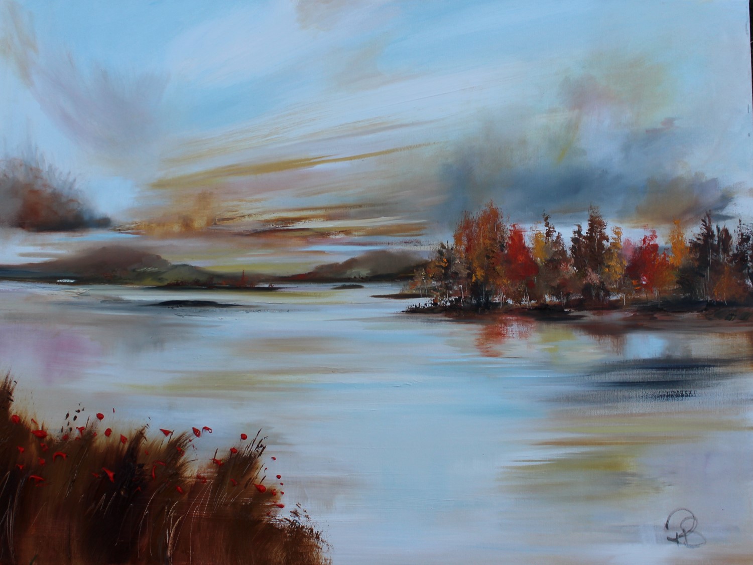'By the side of the Loch in Autumn ' by artist Rosanne Barr